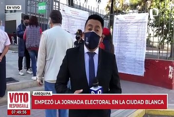 Arequipa: así empieza la jornada electoral en la Ciudad Blanca