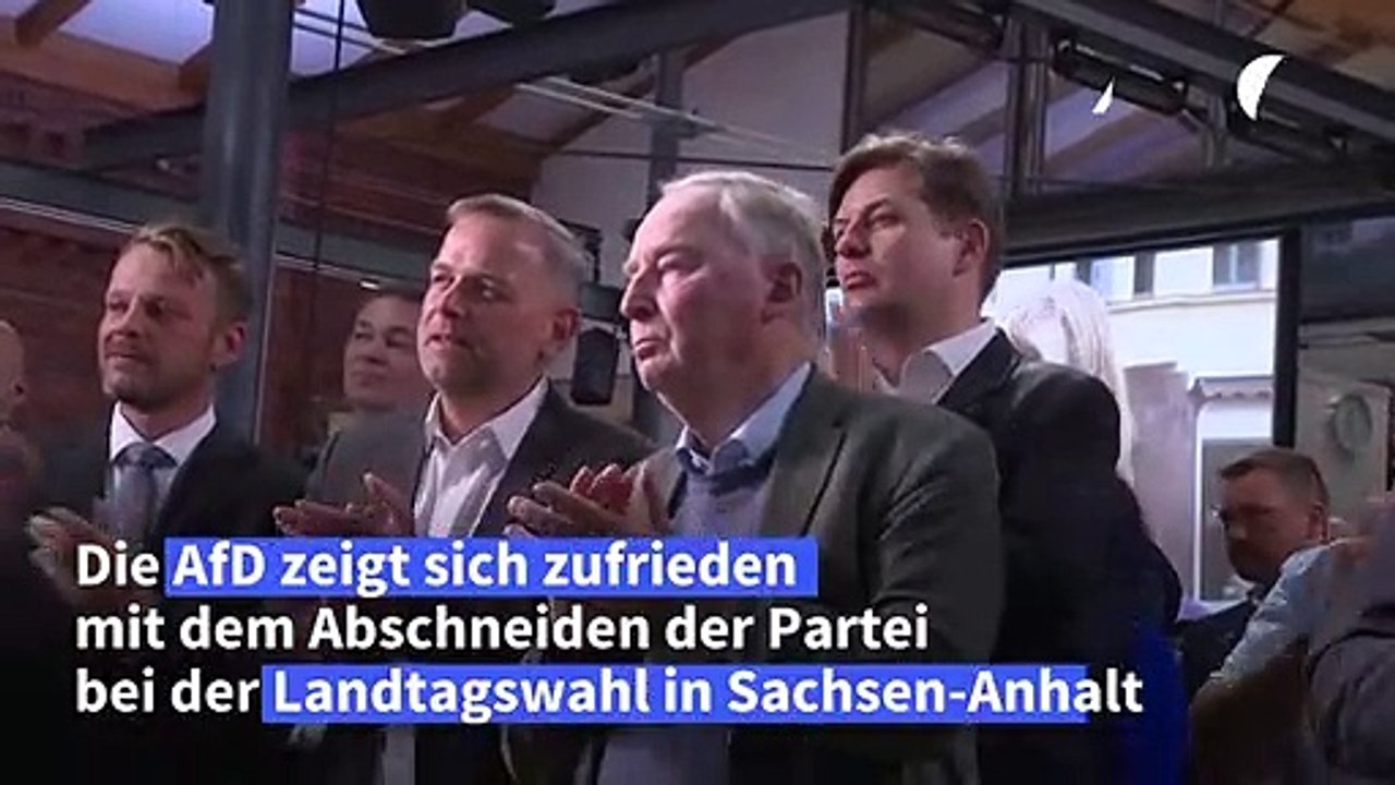 AfD zufrieden nach Landtagswahl in Sachsen-Anhalt