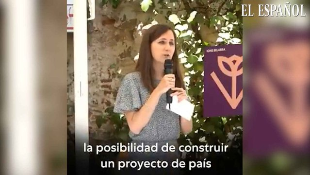 Ione Belarra: A las compañeras y compañeros de Podemos nos mueve el amor por nuestro país y su gente .