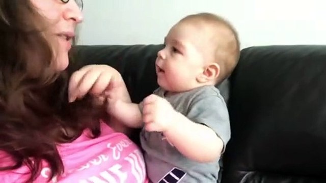 Cute Baby Got Emotional When Mom Sings Opera
