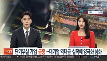 단기부실 기업 급증…대기업 역대급 실적에 양극화 심화