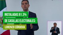 Instaladas 81.3% de casillas electorales: Lorenzo Córdova