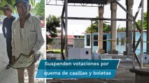 Queman casillas y suspenden elección en el Istmo de Oaxaca; 4 mil se quedan sin votar