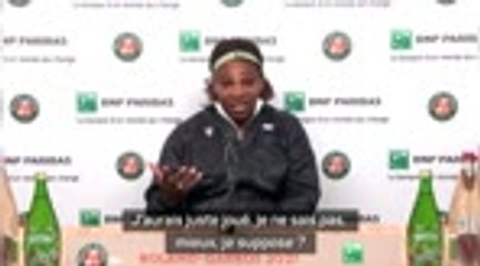 Roland-Garros - Williams : "J'ai juste essayé de gagner un match"