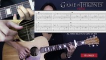 Game Of Thrones Theme Song Fingerstyle Guitar Video Tutorial Lesson   Cover Tabs   Chords