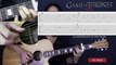 Game Of Thrones Theme Song Fingerstyle Guitar Video Tutorial Lesson + Cover Tabs + Chords
