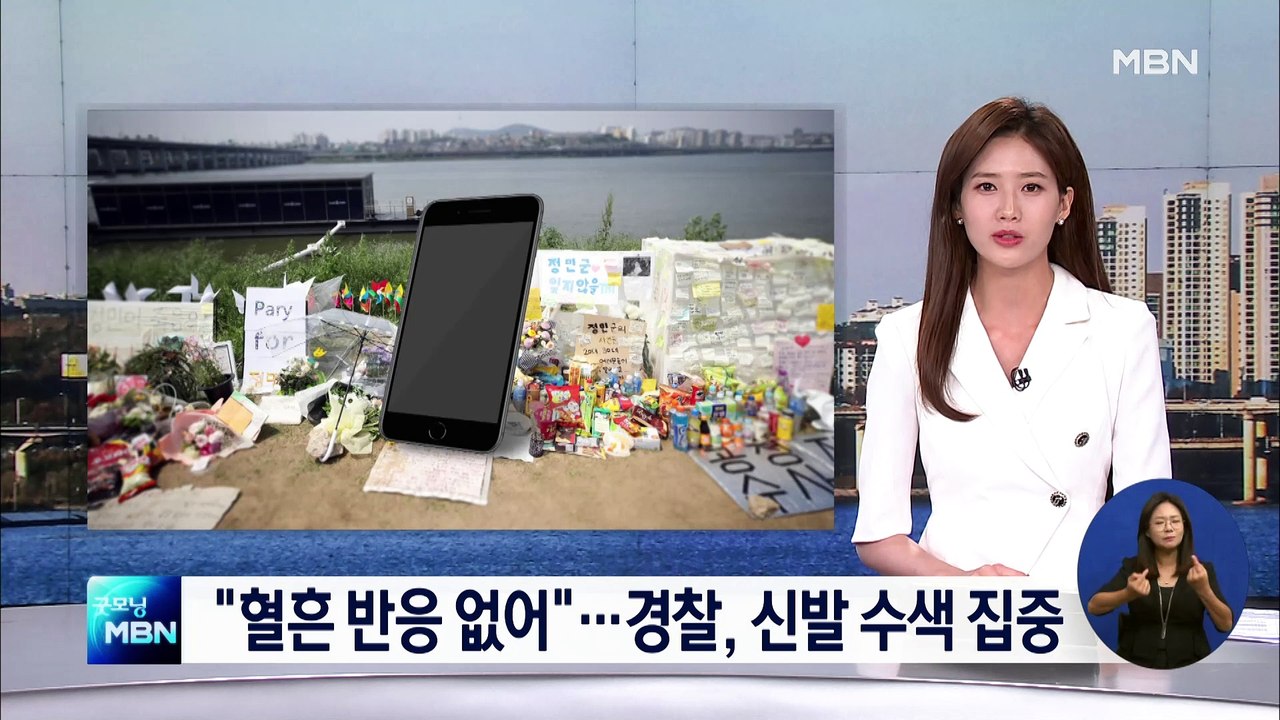 "손정민 친구 휴대전화 혈흔 반응 없어"…경찰, 신발 수색 집중