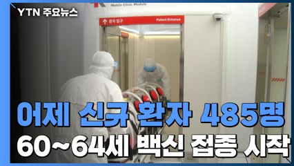 코로나19 신규 확진 485명...주말 검사 감소 영향 / YTN