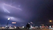 Thunderstorms spread from Texas to the Southeast