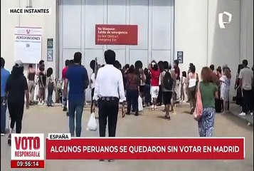 Peruanos en el extranjero ya participan este domingo de segunda vuelta electoral