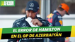 El error de Lewis Hamilton que le dio el triunfo a 'Checo' Pérez en el Gran Premio de Azerbaiyán