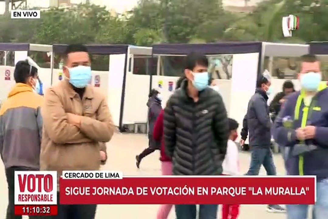 Cercado de Lima: Así se desarrolla la jornada electoral en el Parque La Muralla