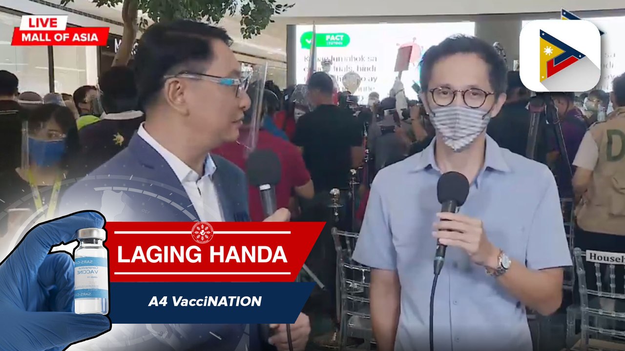Panayam ng PTV kay NTF Deputy Chief Implementer Vince Dizon kaugnay ng symbolic rollout ng pagbabakuna sa A4 priority group