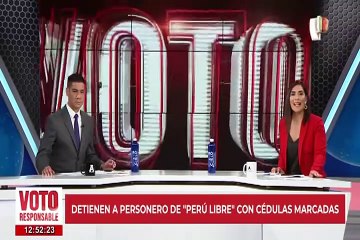 Detienen a personero de Perú Libre con 87 cédulas marcadas