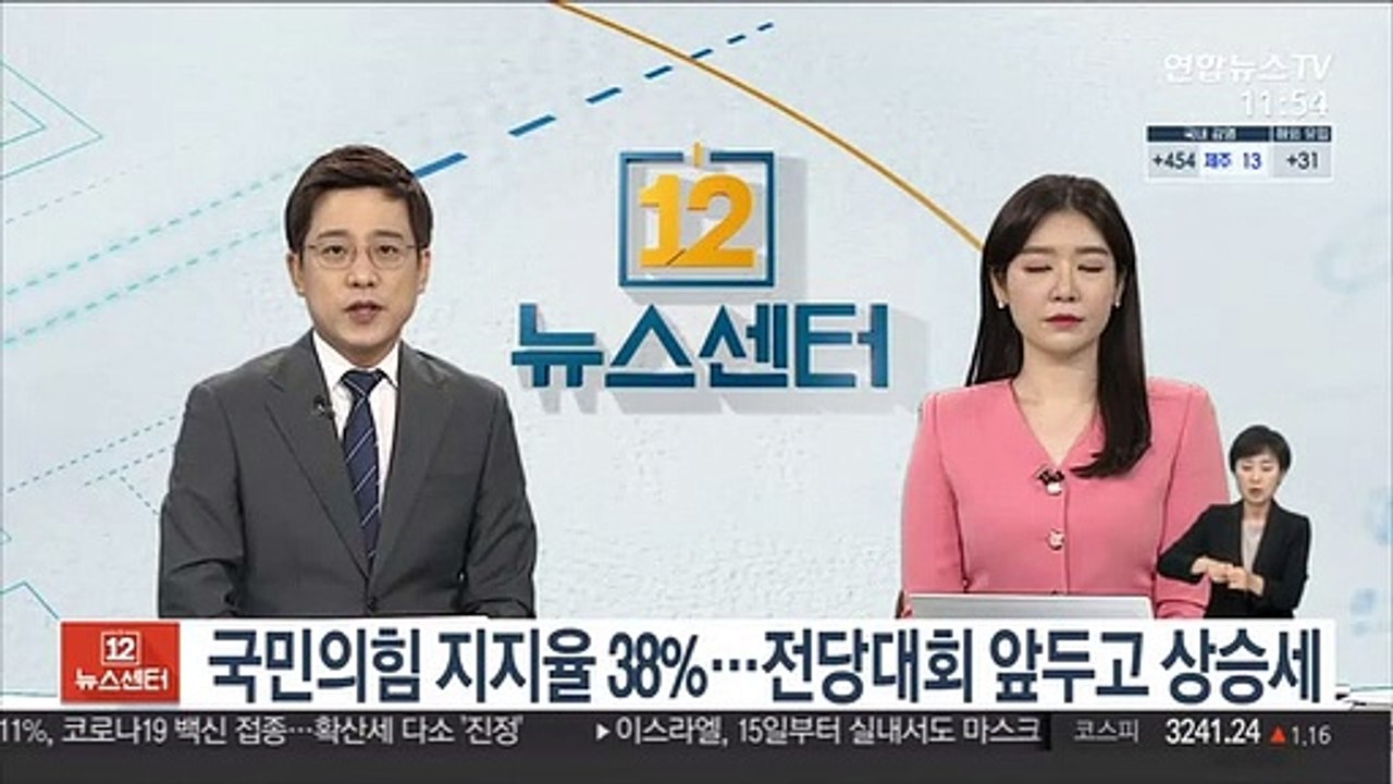 국민의힘 지지율 38%…전당대회 앞두고 상승세