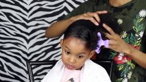 Side Ponytails w Beads _ Cute Easy Hairstyle For Little Girls
