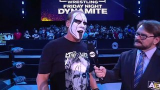 What did Sting Have to Say About His Match at Double or Nothing- - AEW Friday Night Dynamite, 6-4-21