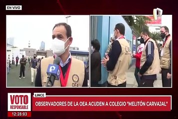 Download Video: Lince: observadores de la OEA acuden al colegio Melitón Carvajal