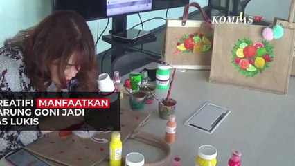 Kreatif! Manfaatkan Karung Goni jadi Tas Lukis
