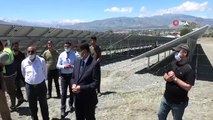 Erzincan’da 990 KW’lik güneş enerji santralinde elektrik üretimine geçildi