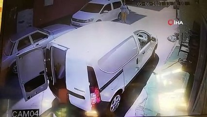 Eşiyle tartışan kadının 1. kattan atladığı anlar kamerada