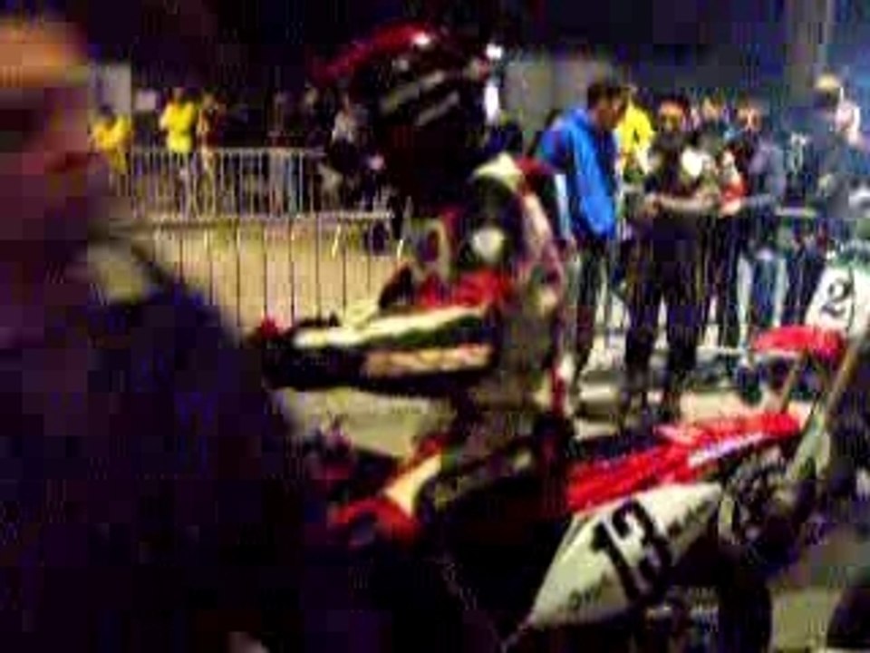 Depart essai supermotard indoor de tours