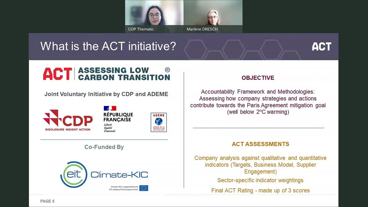 ACT – Assessing low-Carbon Transition: launch of the Aluminium methodology public consultation and road test with companies