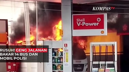 Rusuh! Geng Jalanan di Brazil Bakar 14 Bus dan 2 Mobil Polisi Usai Anggotanya Ditembak Polisi