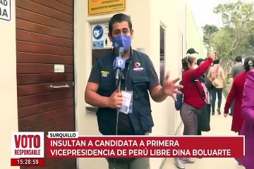 Dina Boluarte: candidata a la vicepresidencia de Perú Libre fue agredida luego de votar