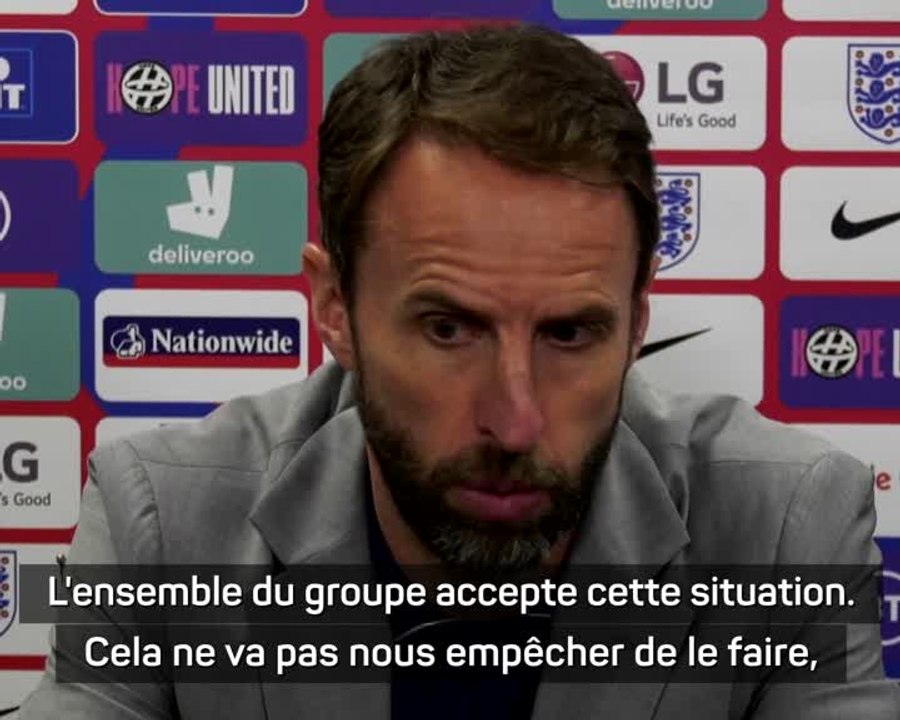 Angleterre - Southgate : "Le groupe accepte les sifflets"