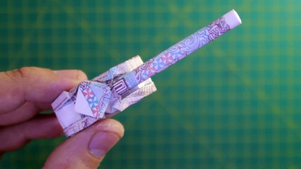 dollar origami tank instructions demo - origami money viet nam