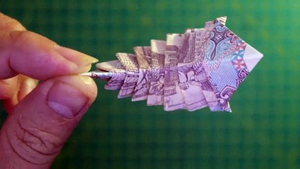 Money origami grub easy demo - origami money việt nam
