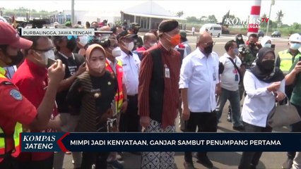Mimpi Jadi Kenyataan, Ganjar Sambut Penumpang Pertama