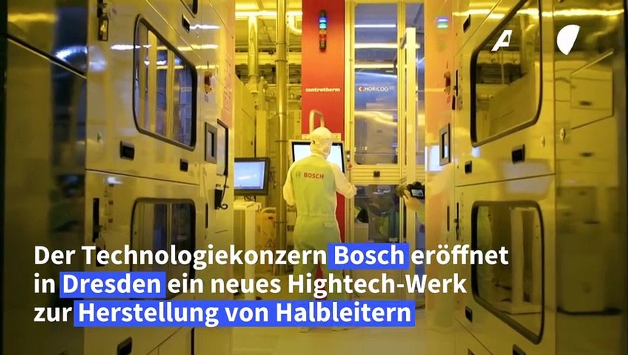 Bosch eröffnet Hightech-Chipfabrik in Dresden