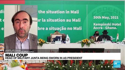 Mali junta boss to be sworn in as interim president