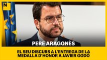 Discurs de Pere Aragonès a l'entrega de la medalla d'honor a Javier Godó