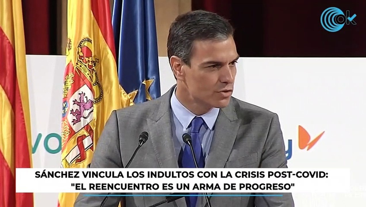 Sánchez vincula los indultos con la crisis pos...