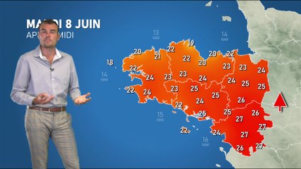 Bulletin météo pour le mardi 8 juin 2021
