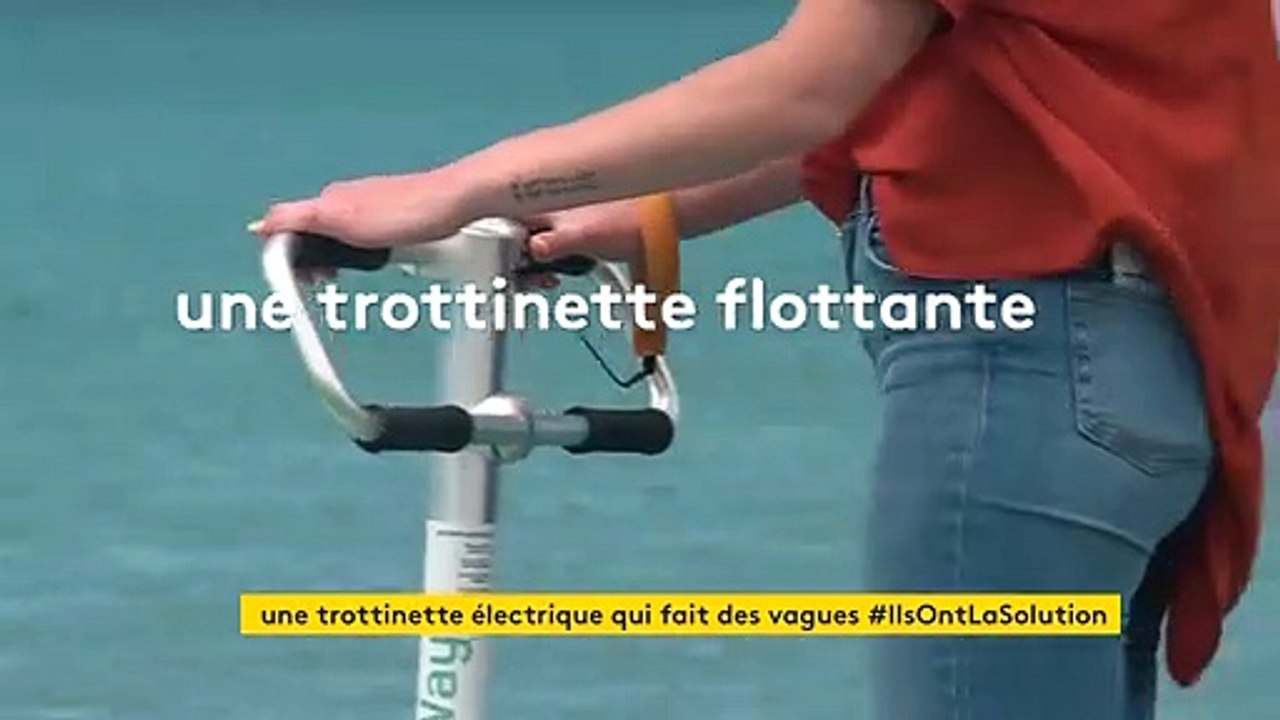 En Provence, une trottinette des mers électrique et recyclable débarque sur les plages