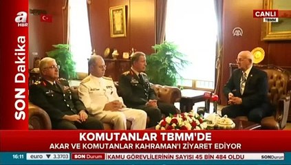 Komutanlar TBMM'yi ziyaret etti