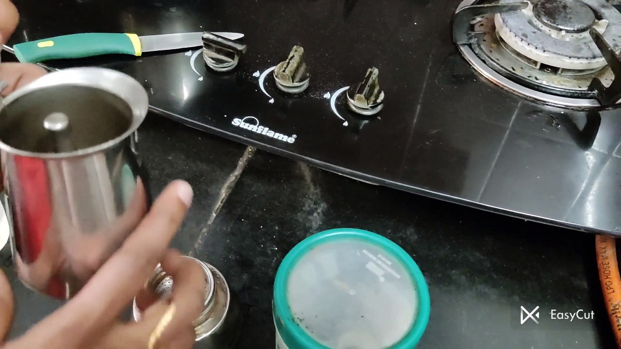 Espresso filter tea making video