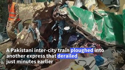 Pakistan express trains collision kills at least 40