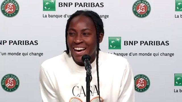 Roland-Garros 2021 - Cori Gauff : So, Je parle français un peu.... I'm learning !
