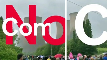 شاهد: تفجير أبراج التبريد لمحطة توليد كهرباء في بريطانيا