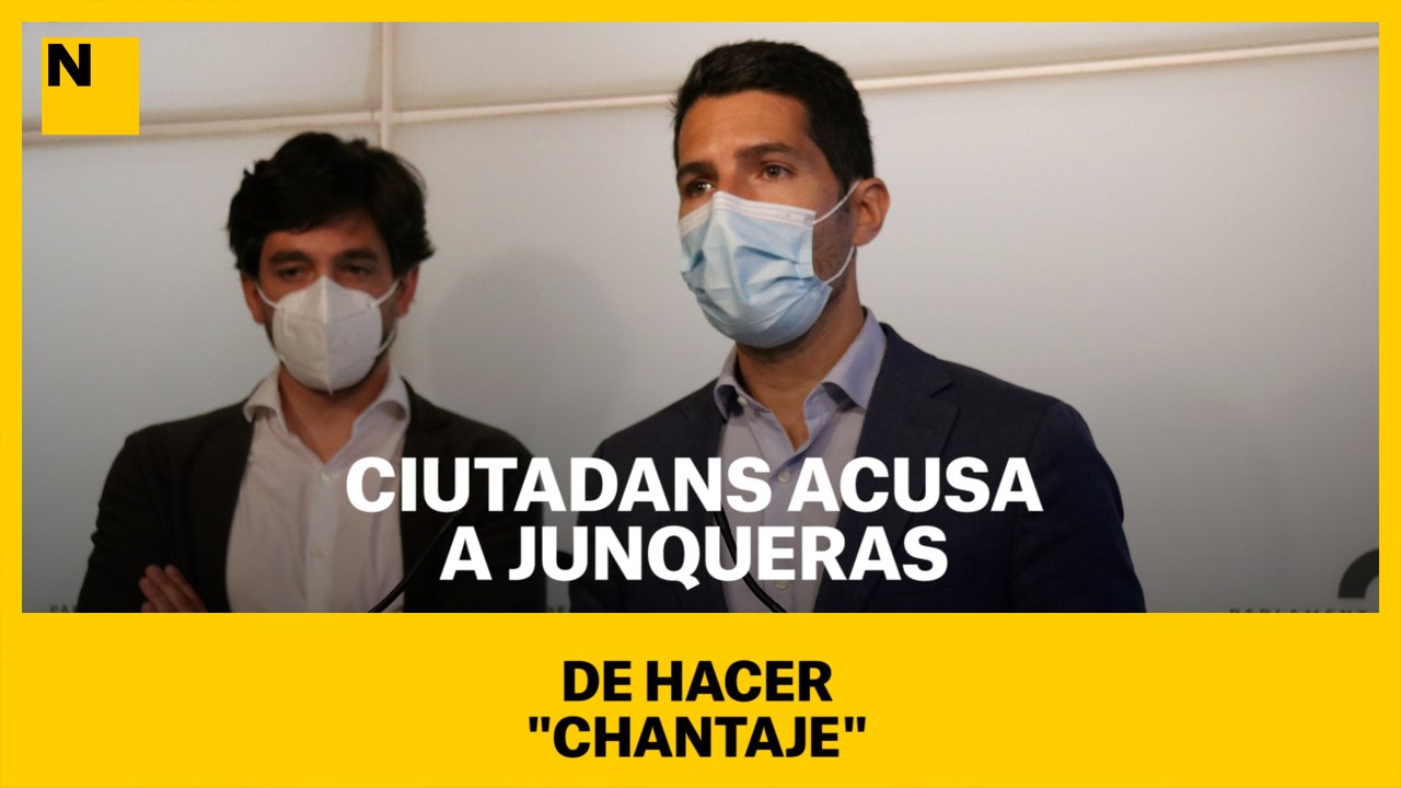 Ciutadans acusa a Junqueras de hacer "chantaje"
