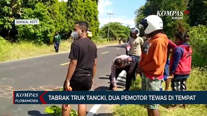 Tabrak Mobil Tangki, 2 Pengendara Sepeda Motor Tewas di Tempat