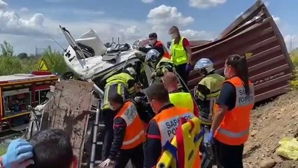 Accident à Fos sur Mer : l’intervention des secours en vidéo