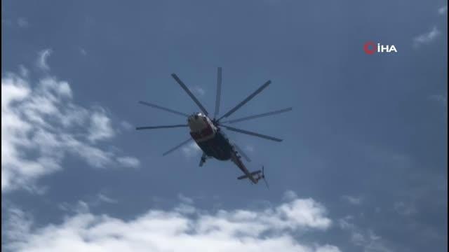 Jandarmadan helikopter destekli trafik denetimi