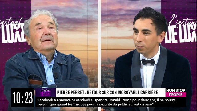 Pierre Perret participe à l'émission L'instant de Luxe sur Non Stop People.