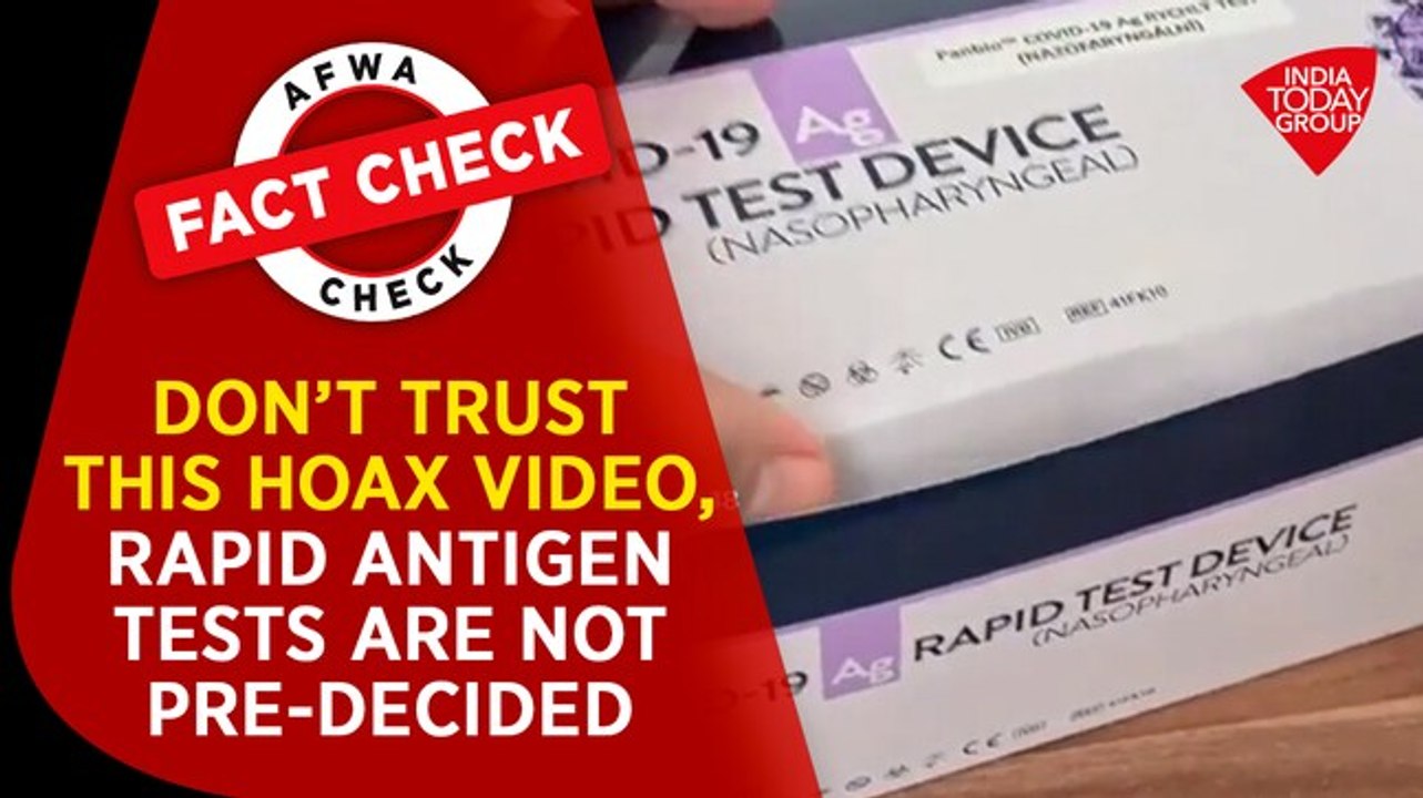 Fact Check: This viral video of rapid antigen t...